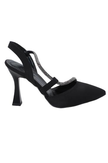 Hkursat K040 Siyah Günlük 9 Cm Klasik Topuk Kadın Ayakkabı